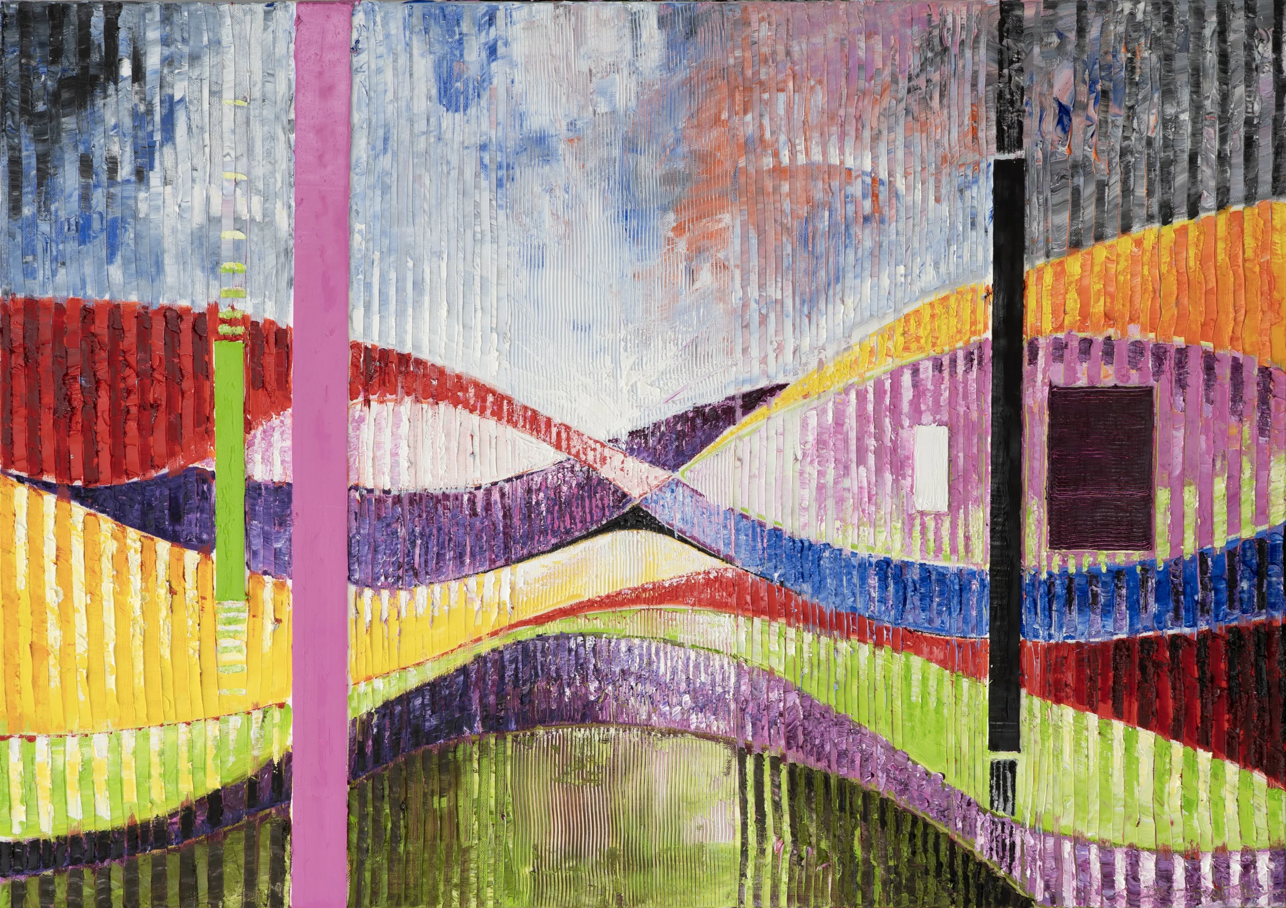 Peinture abstraite floraison nature Denis Doistau