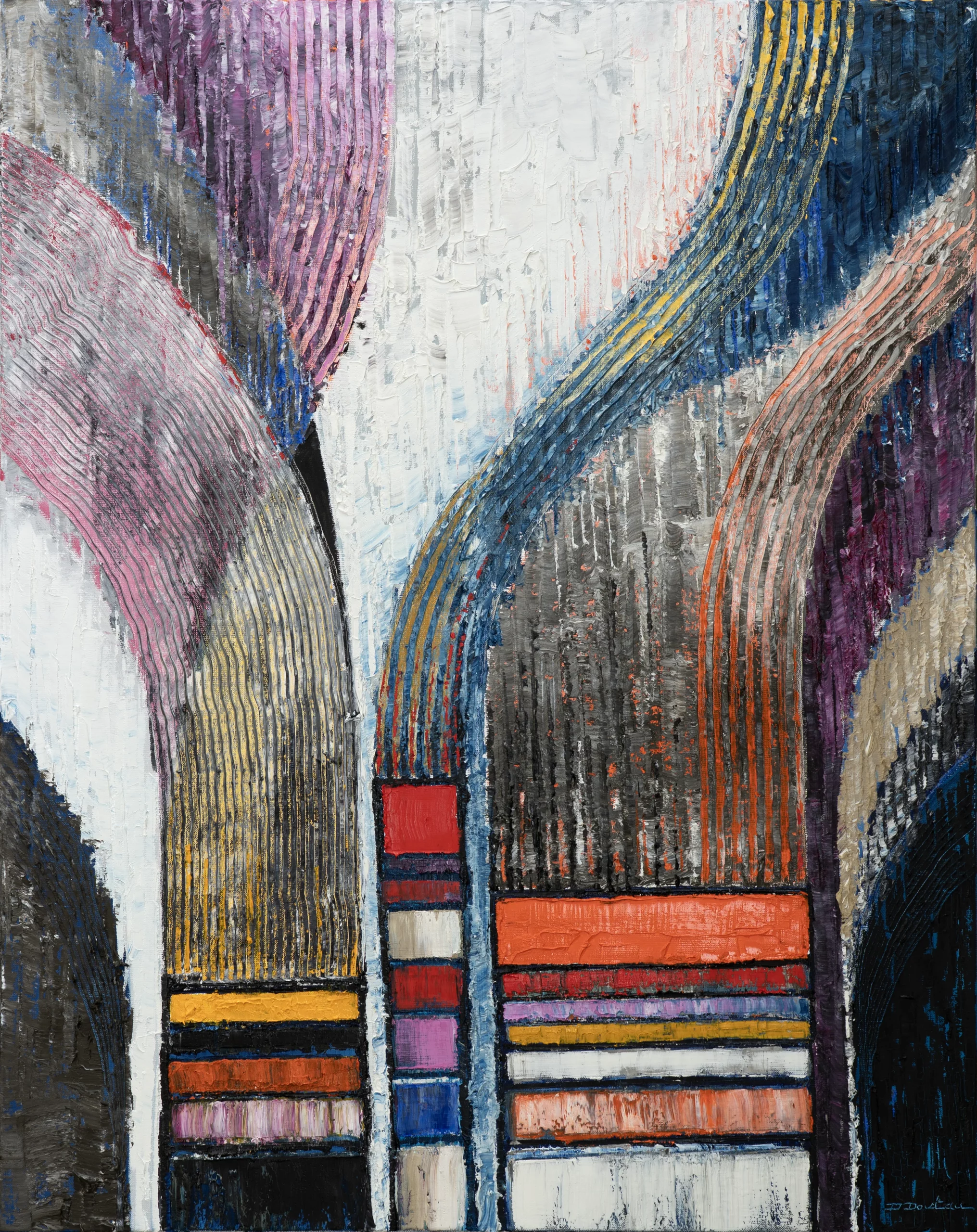 peinture abstraite flamboyante Denis Doistau