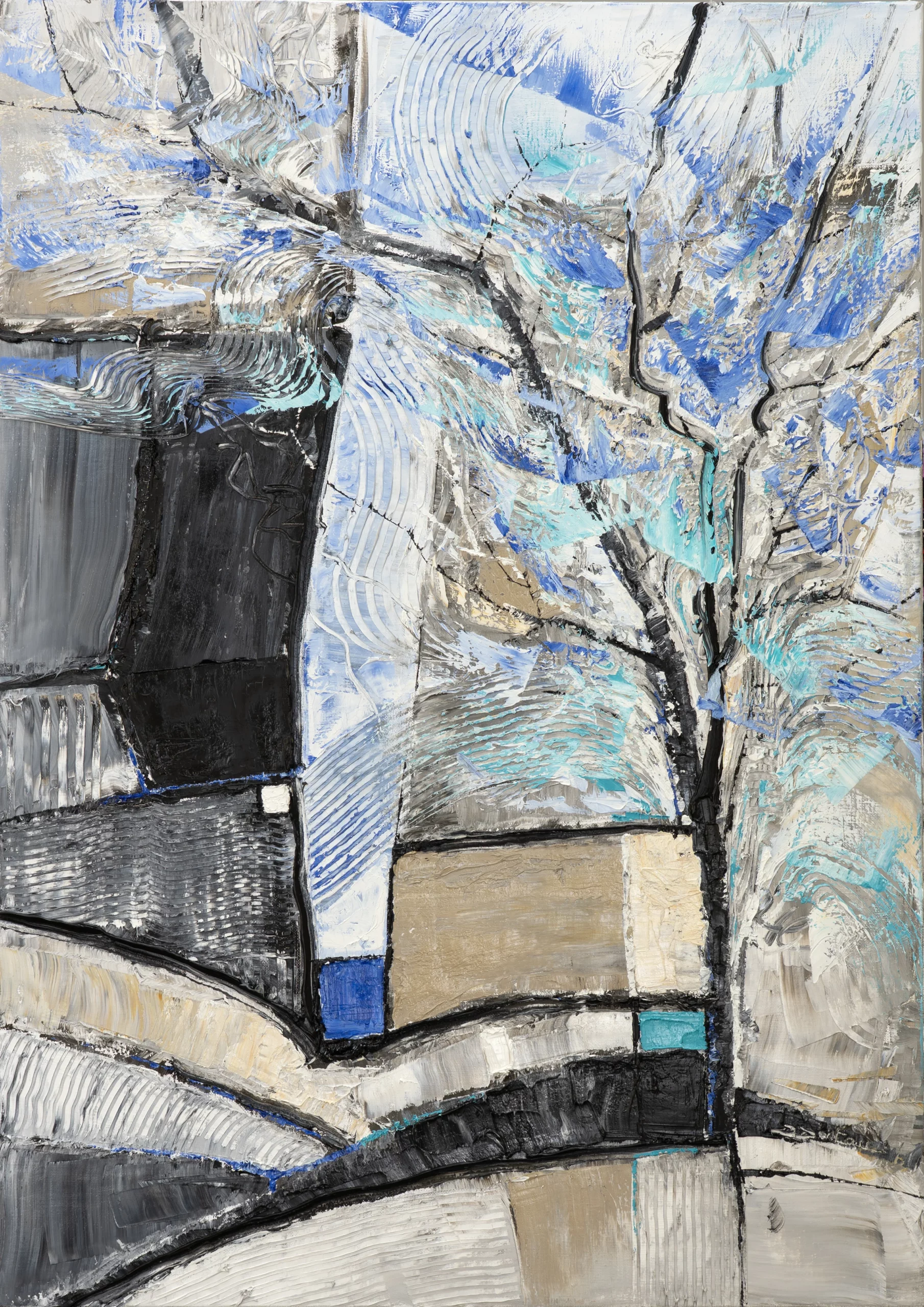 œuvre de l'artiste Denis Doistau Sentier de paÏlolive