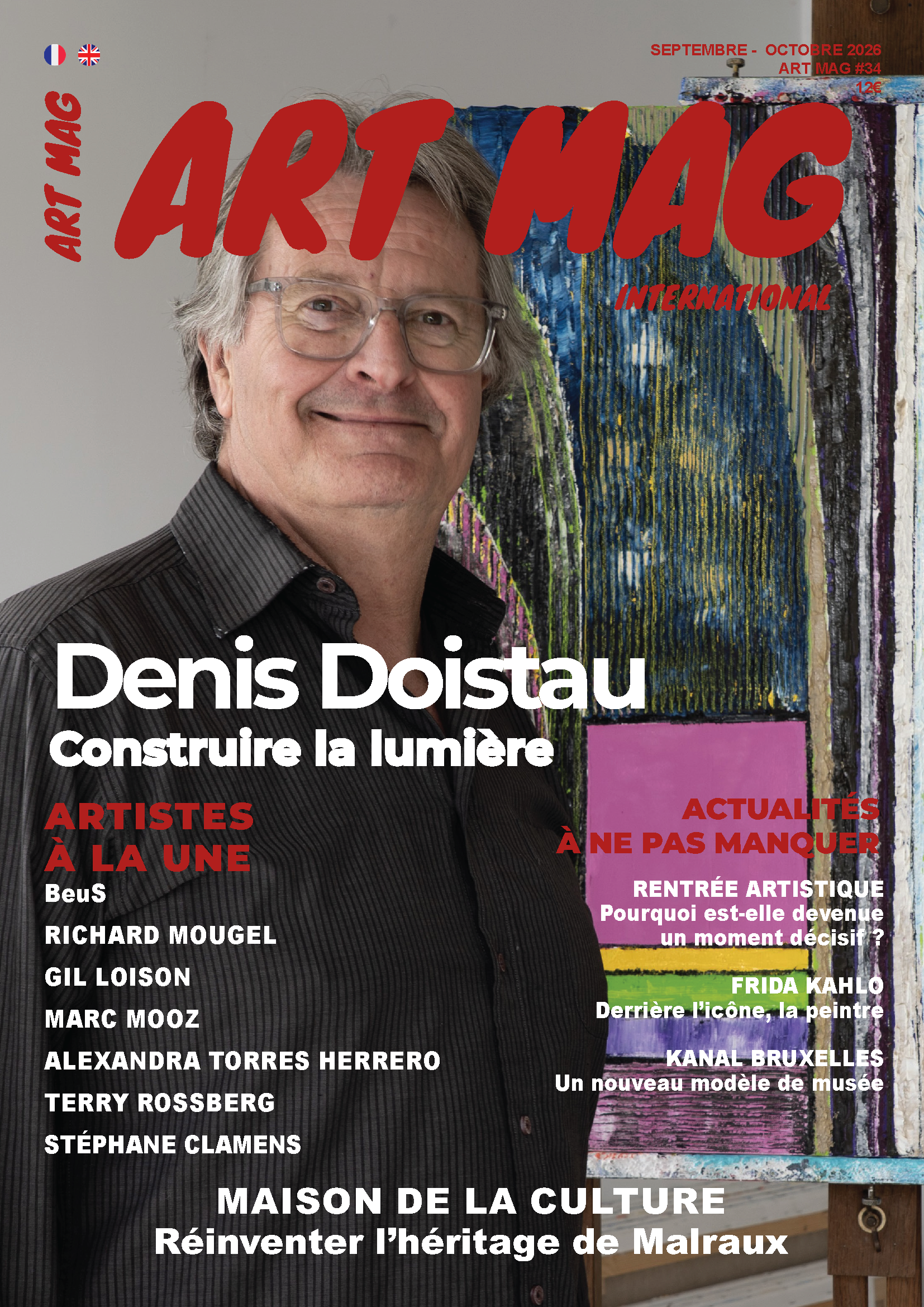 Denis Doistau en couverture d’ART MAG n°34